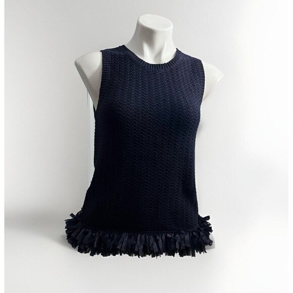 Ann Taylor sleeveless sweater top XSMALL blue NWT - Picture 9 of 16